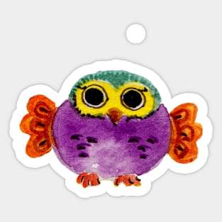 Owl-child-colorful-nursery-nursery Sticker